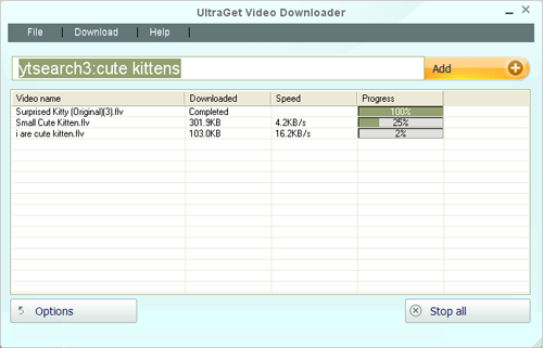 Search videos