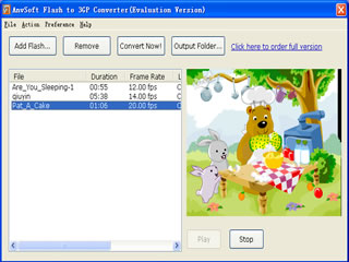 Screenshot of Flash to 3GP Converter