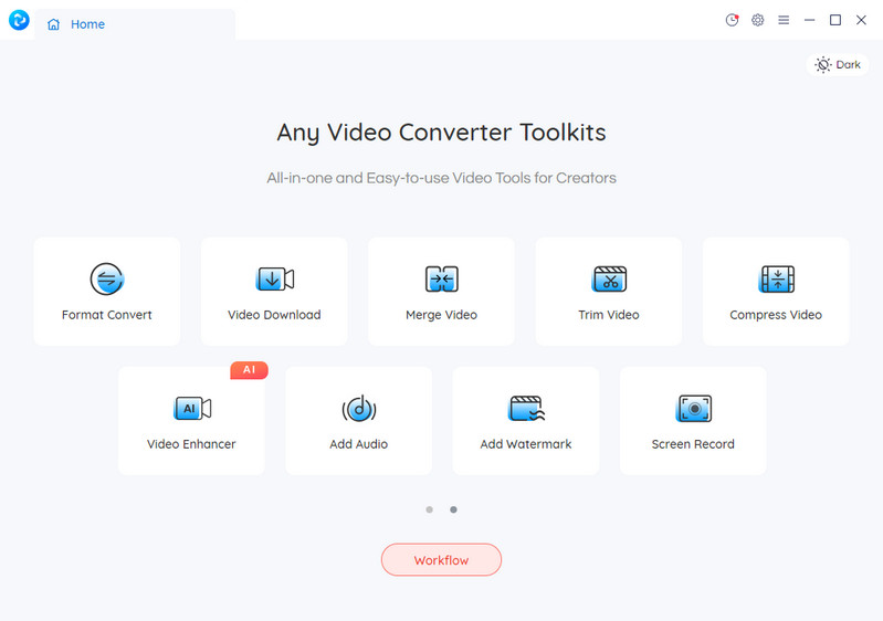 main interface of Any Video Converter Free