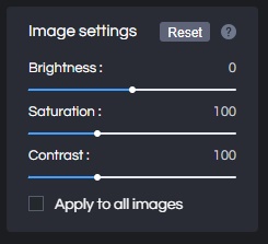 image settings