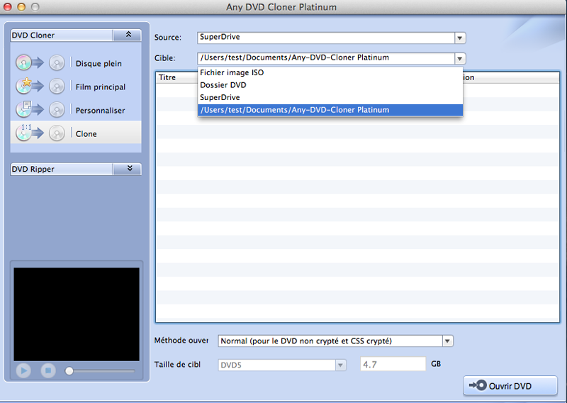 Any DVD Cloner Platinum for Mac