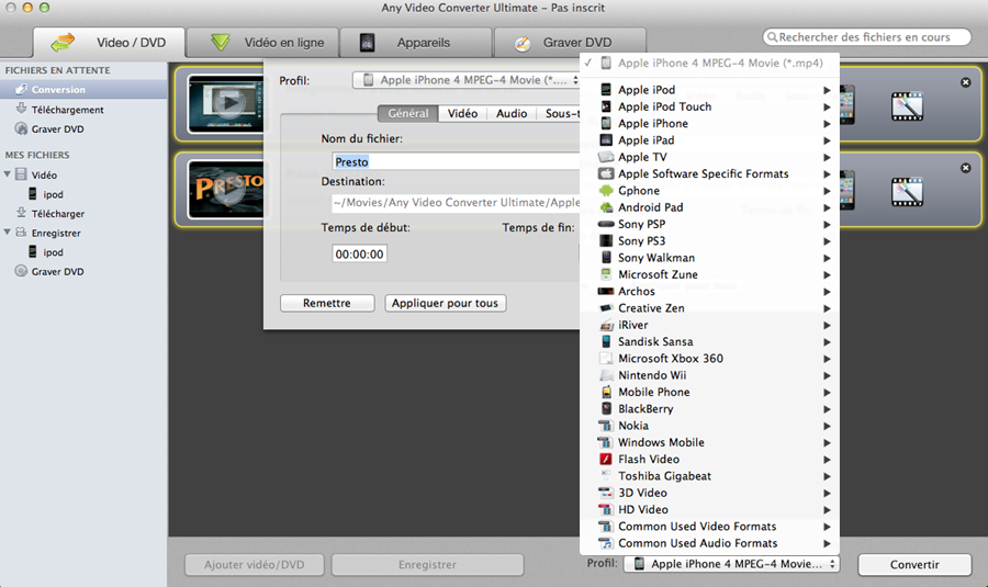 Any Video Converter Ultimate for Mac