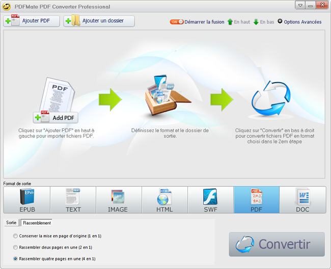 interface de convertisseur pdf