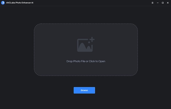 Main interface of Photo Enhancer AI