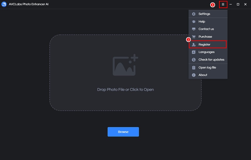 register photo enhancer