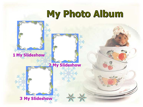 Baby/Child photo slideshow DVD menu template
