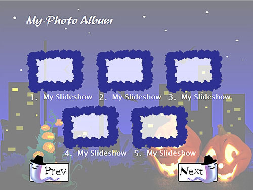 Festival photo slideshow DVD menu template