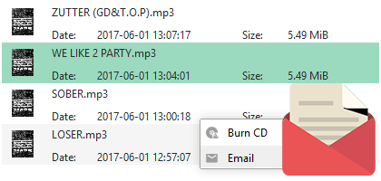 Share Spotify music with friends via email