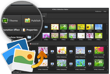 Create html5 photo slideshow