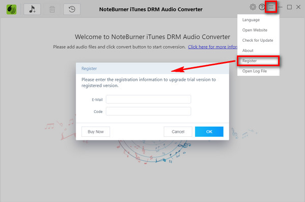 noteburner itunes drm audio converter