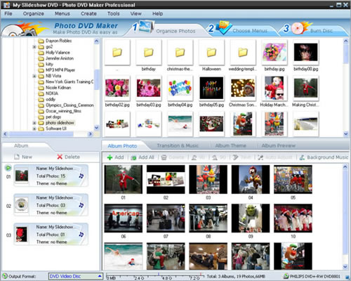 creare dvd con foto