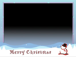 Christmas photo slideshow DVD menu template