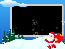 Christmas photo slideshow DVD menu template