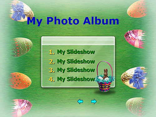 Festival photo slideshow DVD menu template